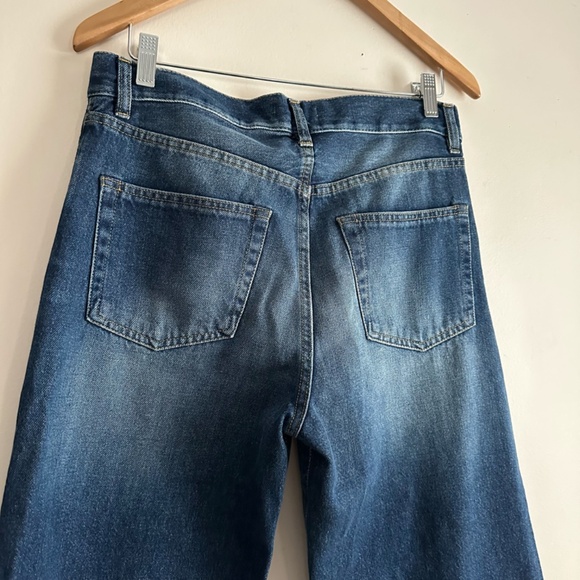 There Was One. • Wide Leg Denim in Medium Blue - Picture 9 of 10